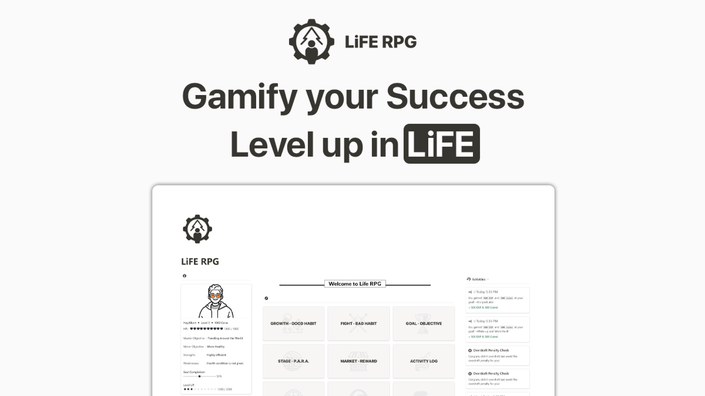 Top 10 Notion Gamification Templates to Gamify your Life