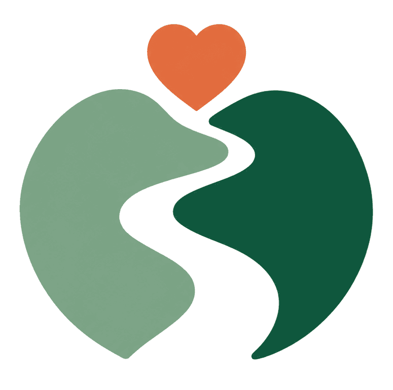 Vi giver tilbage logo med hjerte