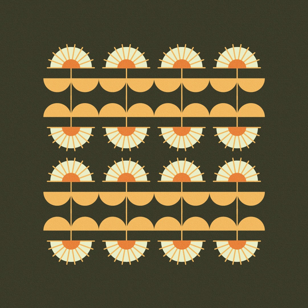 2D flower pattern