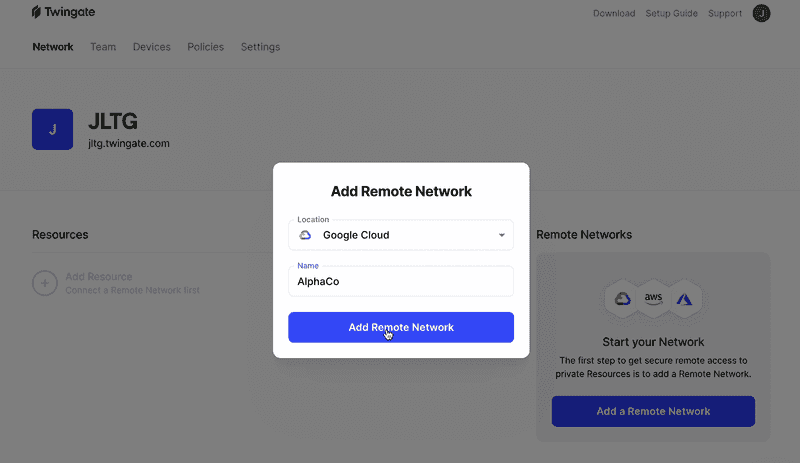 Video tutorial: How to create a Remote Network for GCP on Twingate