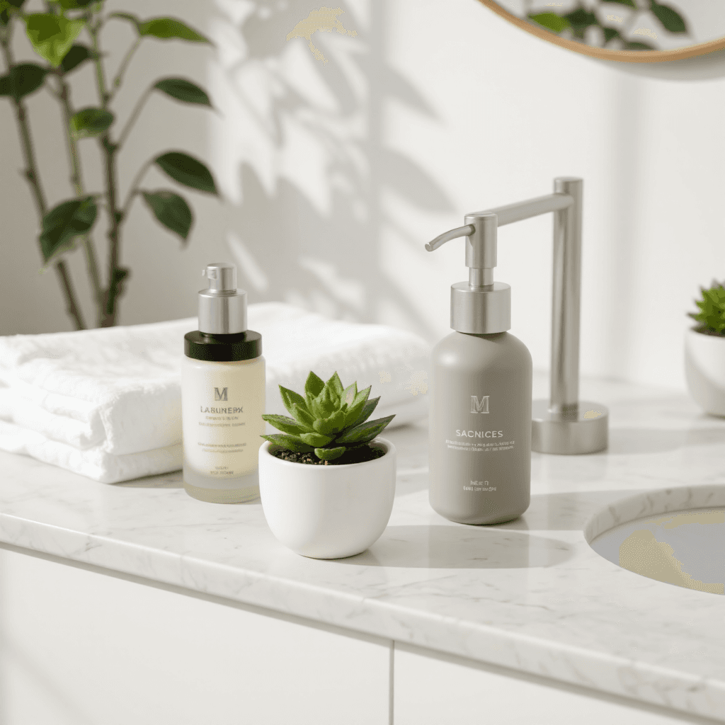 product photography of bottle of serum