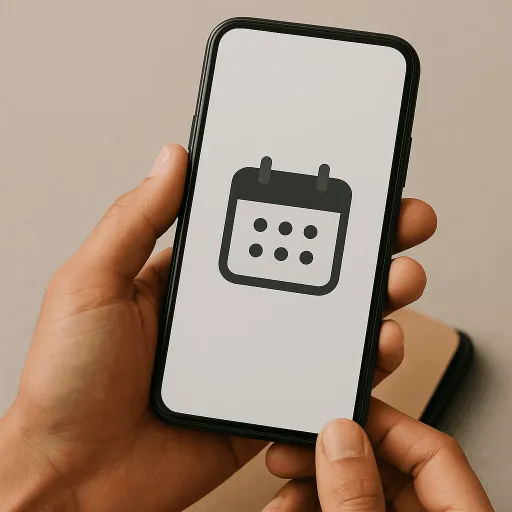 Kunde nutzt digitalen Produktberater auf dem Smartphone – Terminbuchung und Produktauswahl per Chat
