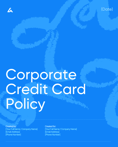 Corporate Credit Card Policy