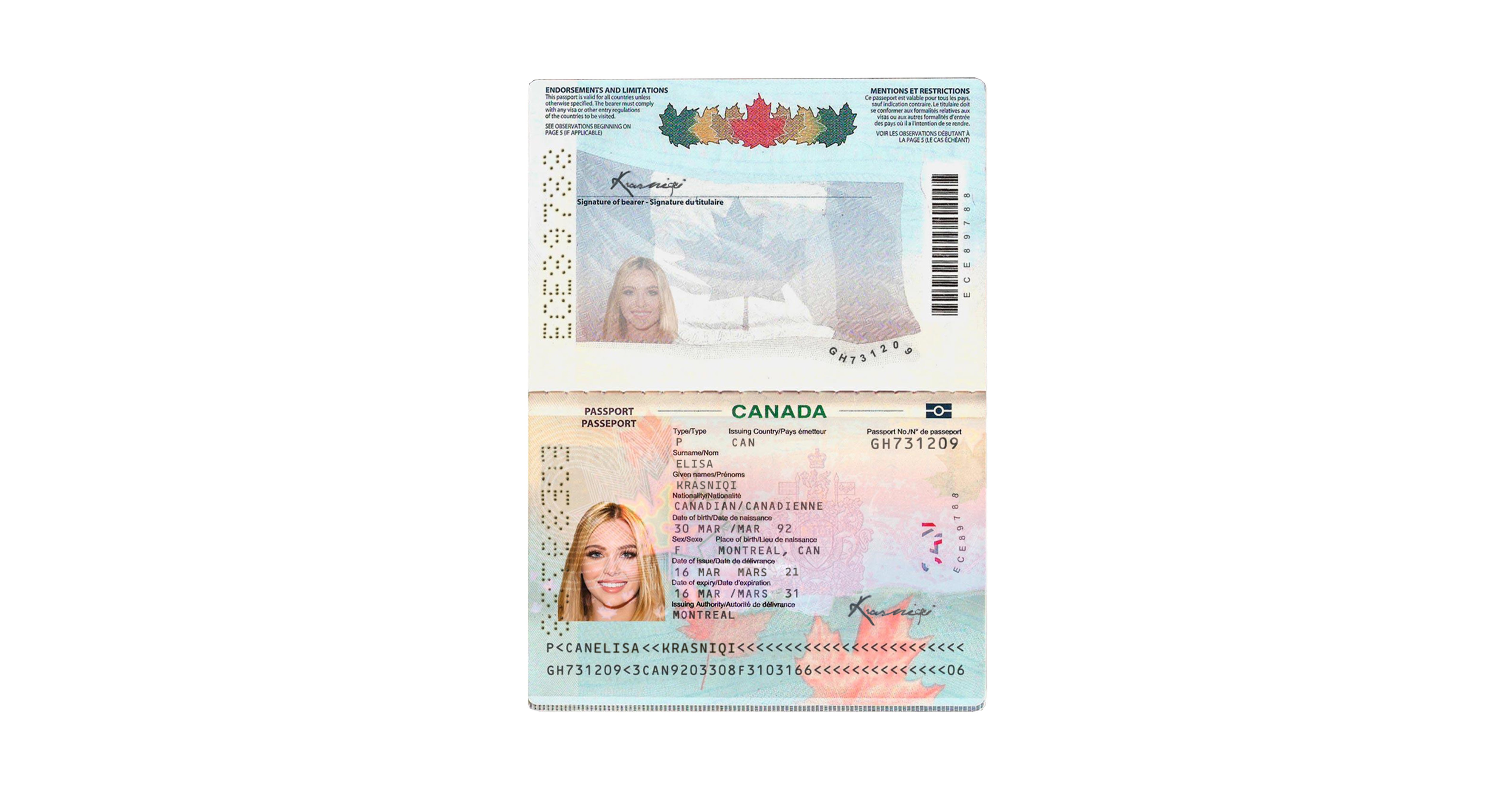 Pasaporta Kanadeze