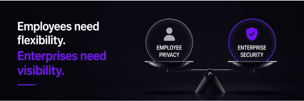 employees need flexibility. Enterprises need visibility