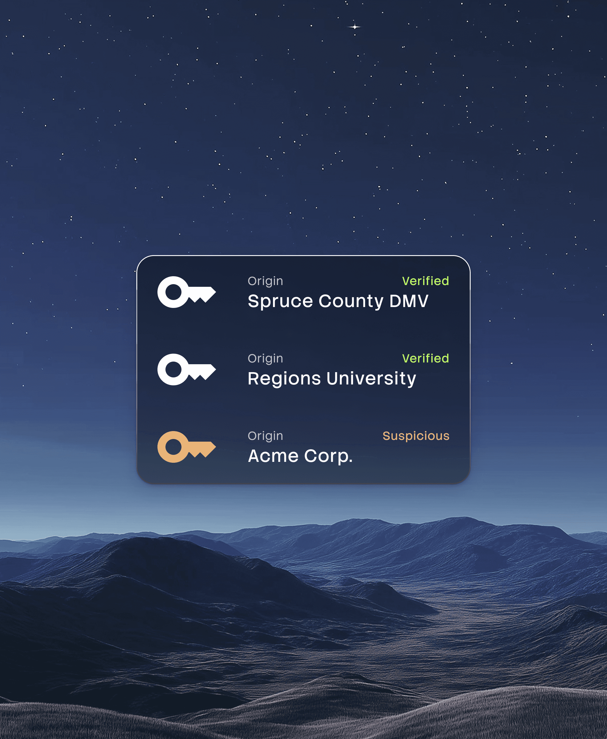 list-of-keys-showing-the-origin-name-and-verification-status
