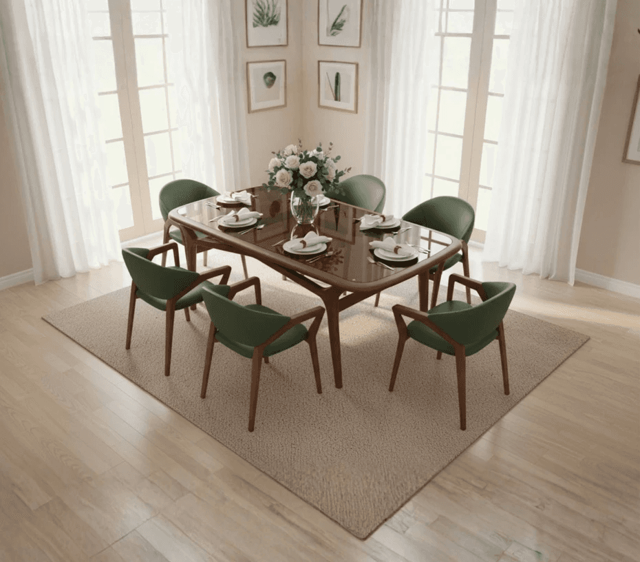 Luxury contemporary cane sofa with teal upholstery and wooden frame