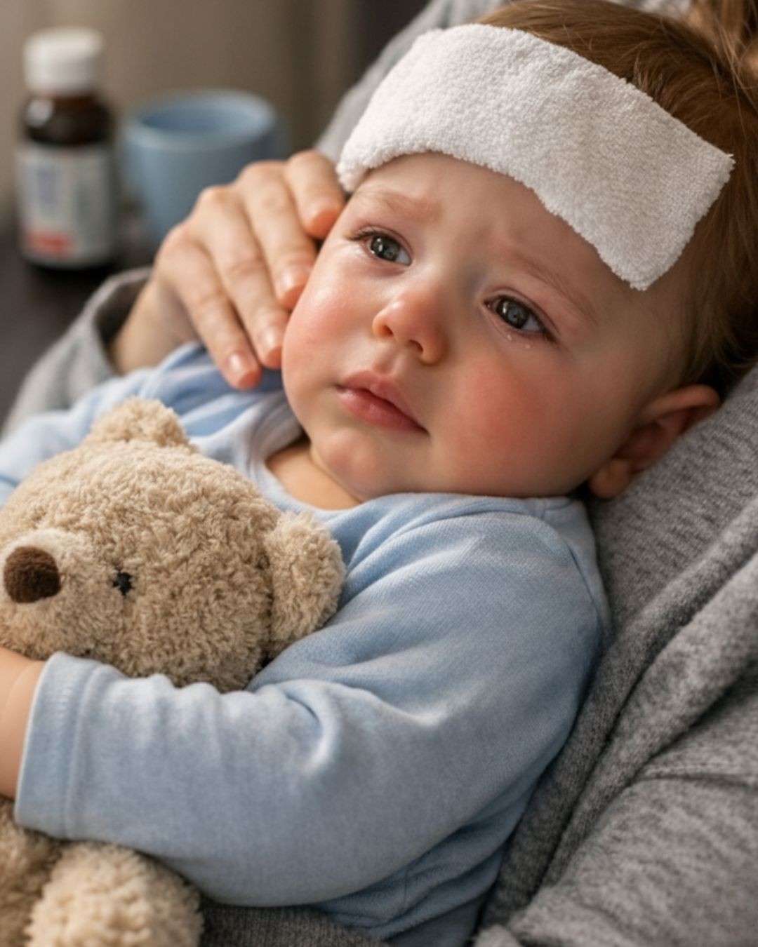 friendly female pediatrician touches shoulder teenage