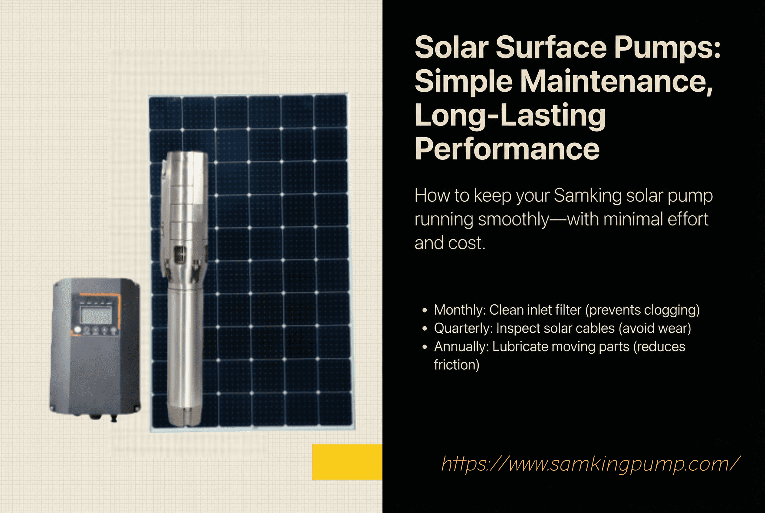 Requirements of Maintenance for Solar Surface Pumps
