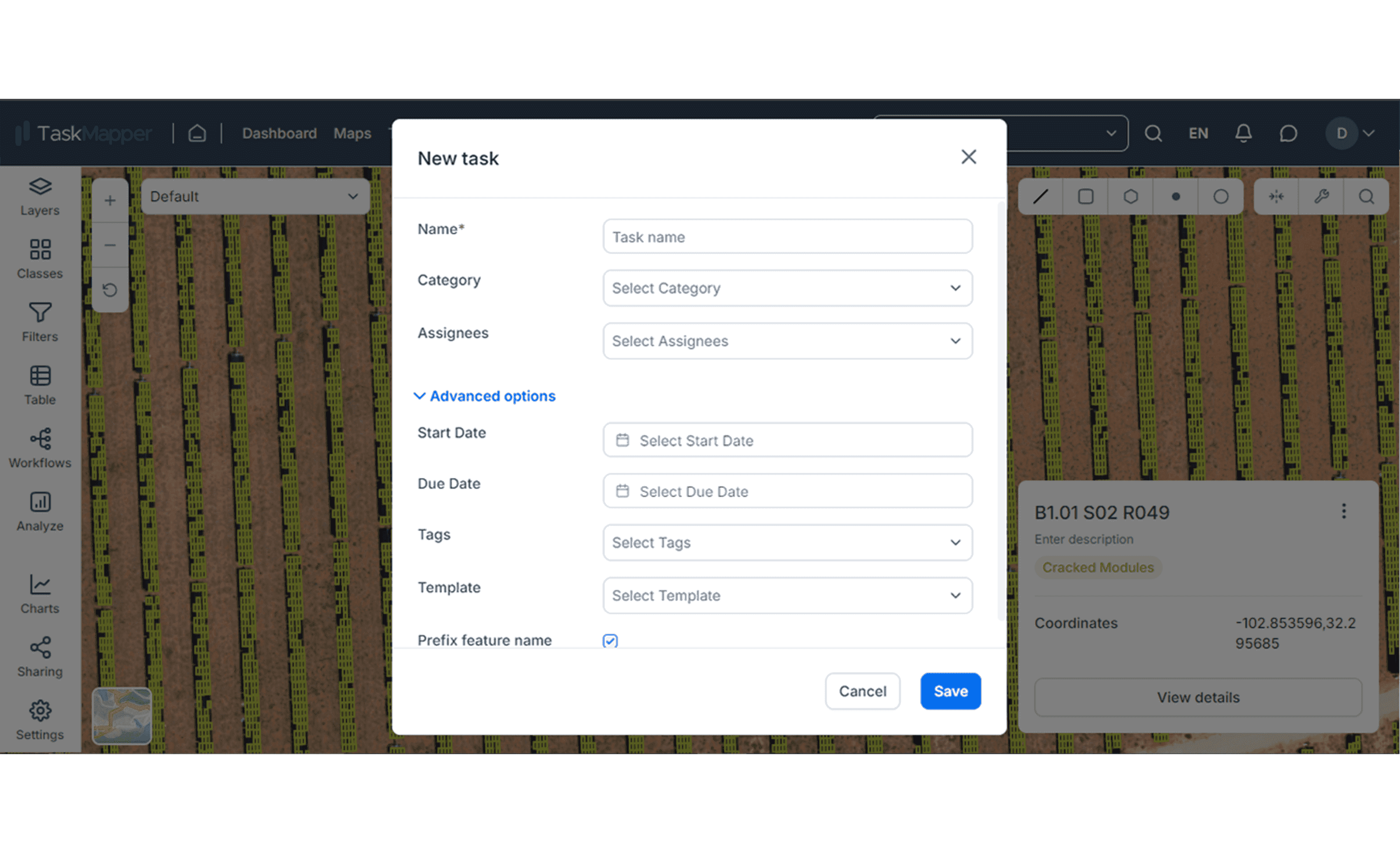 TaskMapper MAPS: Tasks can be created and assigned