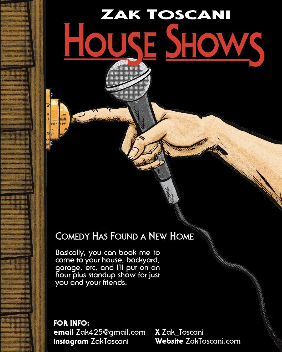 Zak Toscani House Show Tour