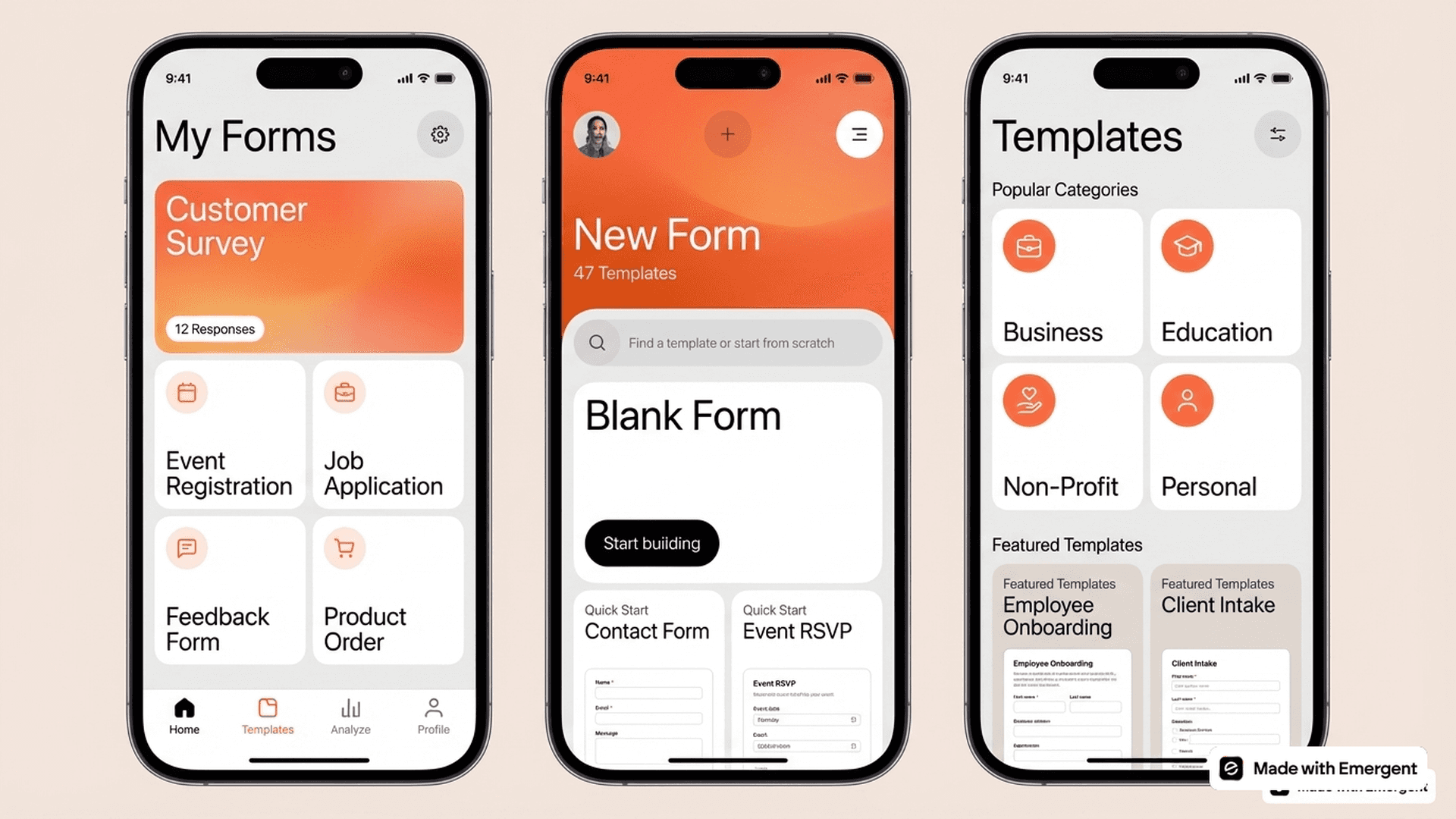 Form App Made with Emergent