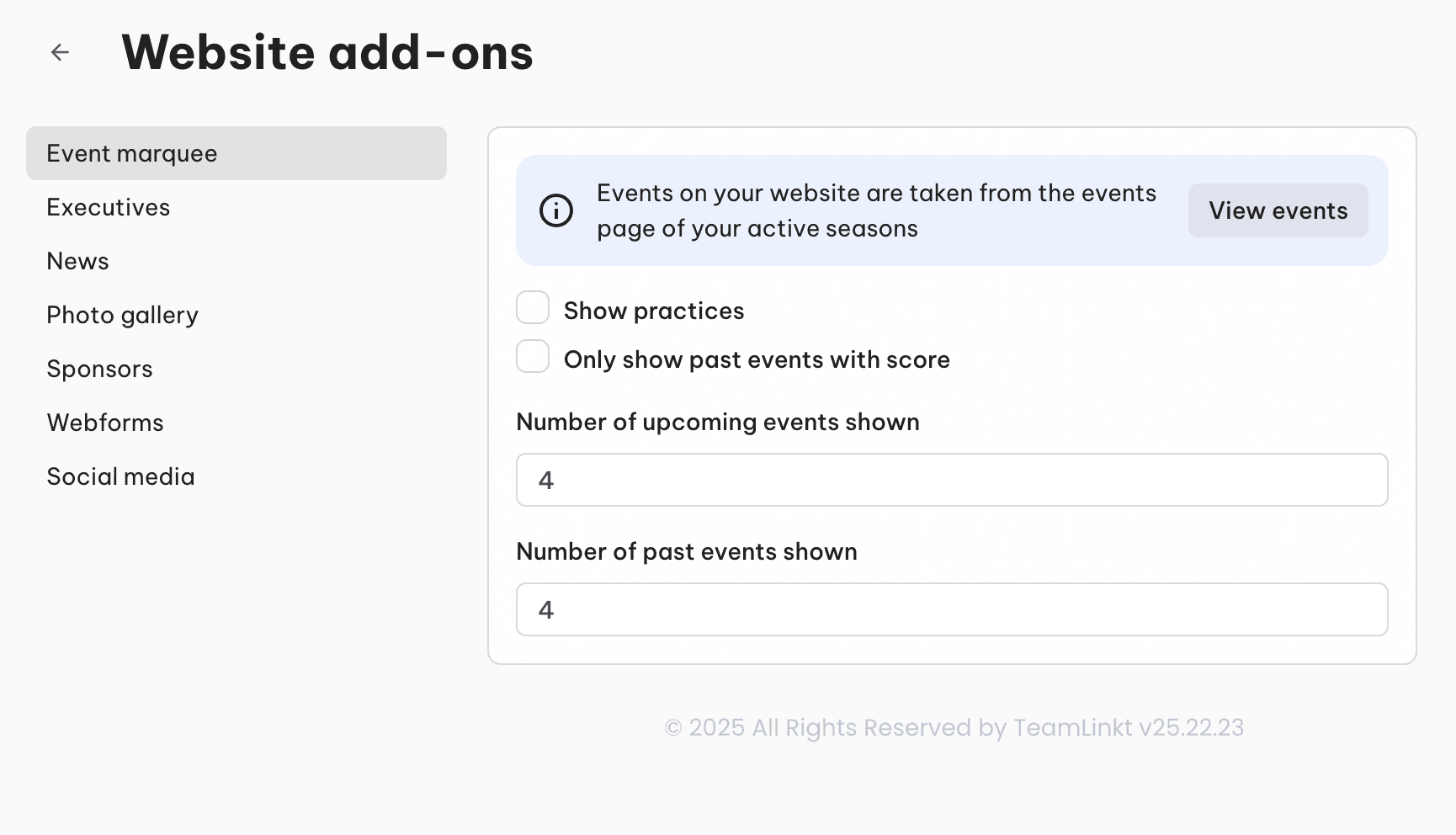 TeamLinkt's Website Builder Widgets Screenshots