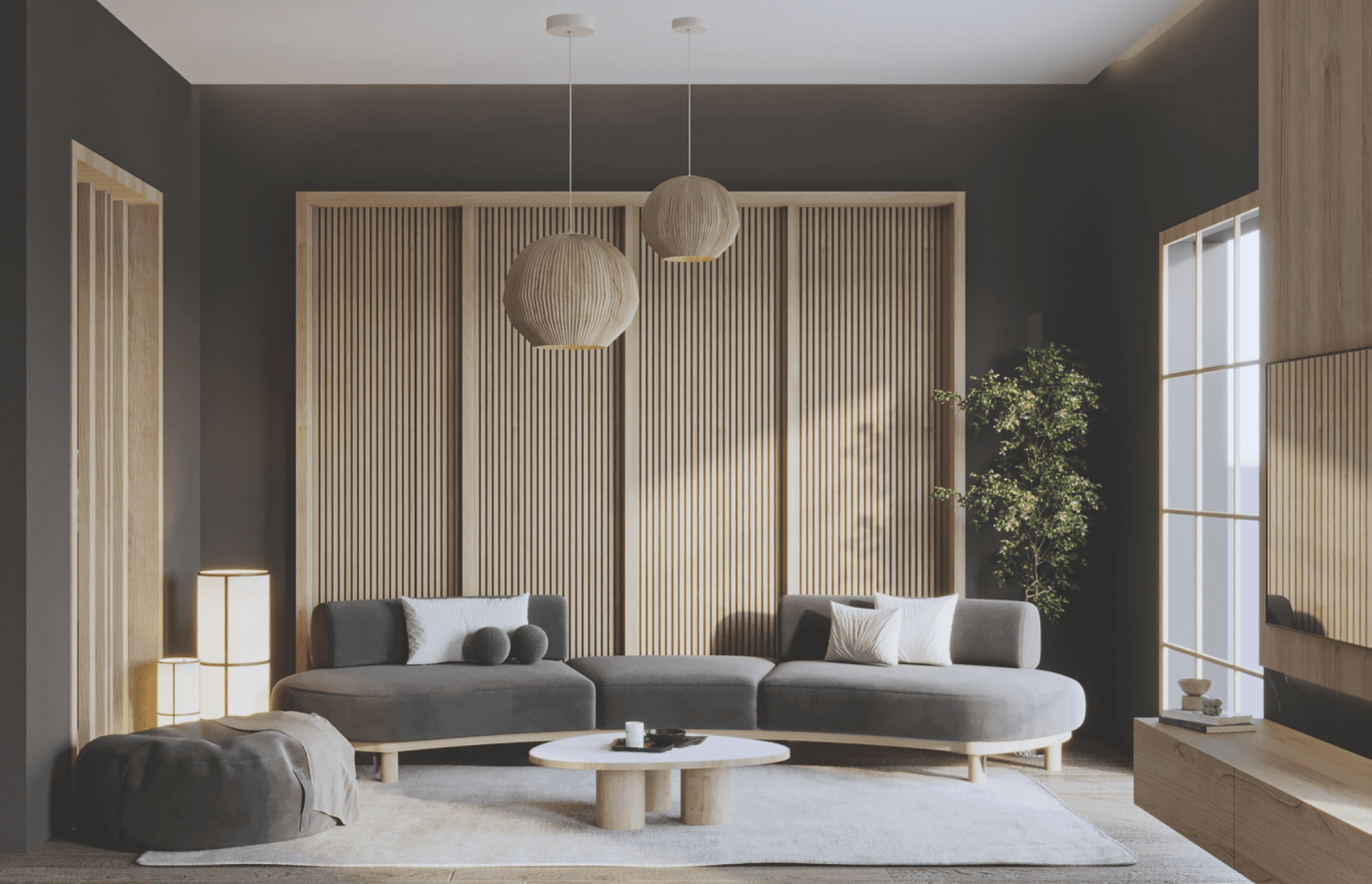 Project showcase image featuring a modern, refined interior.
