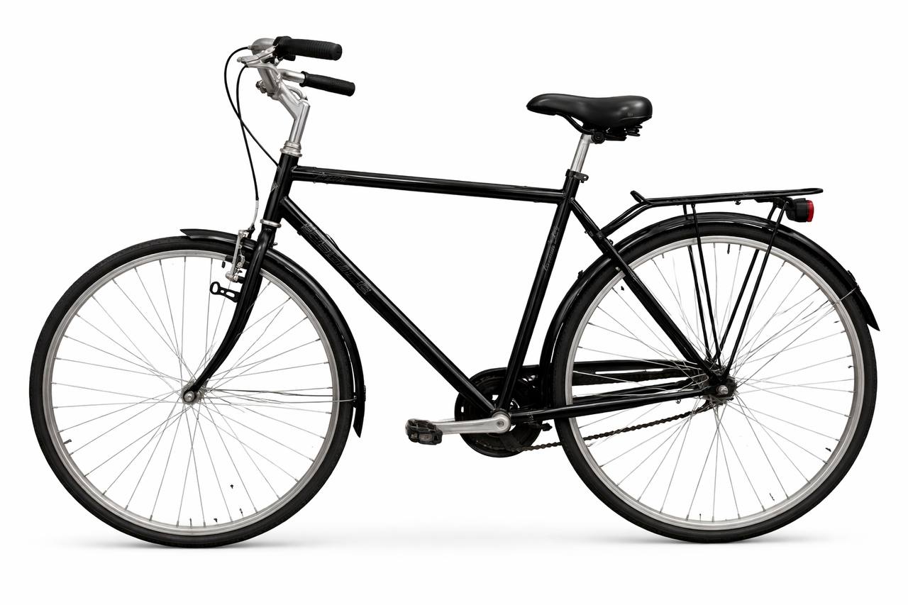 Elinor 3 växlar 28 tum damcykel med godkänt lås, fram- och bakkorg – servad och redo hos cykelverkstad i Uppsala. Begagnad cykel med full cykel service.