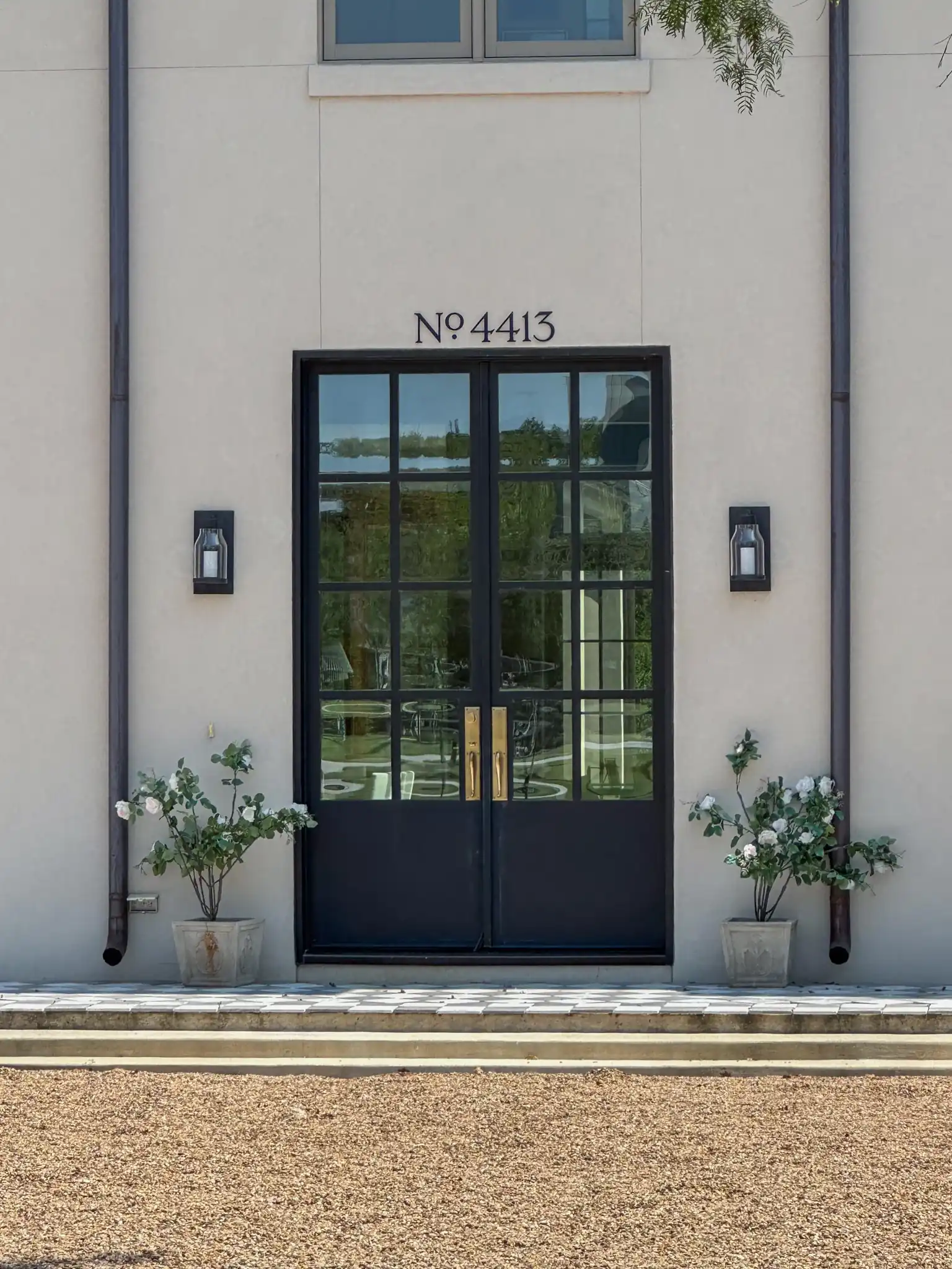 European style iron door installed by M2 Metals Iron Doors DFW