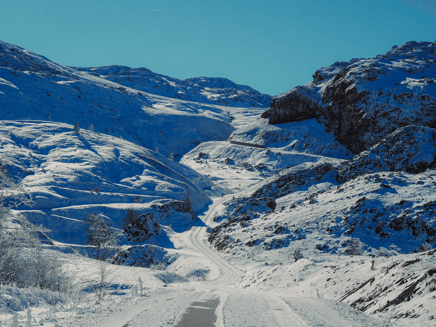 foggy mountain summit