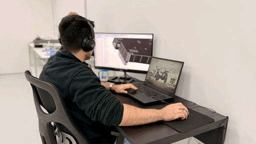 Man and a laptop