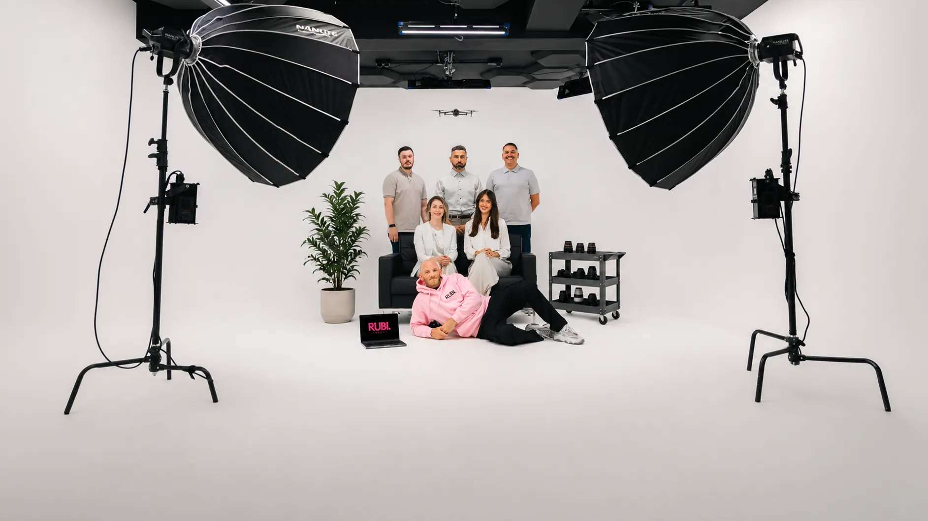 Our marketing team talking with brands