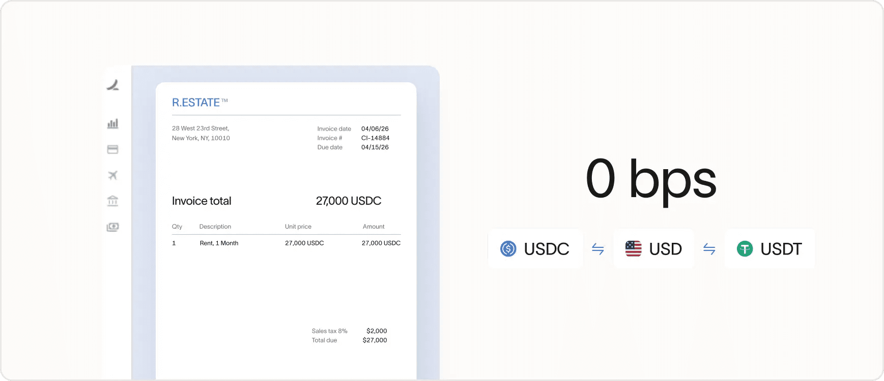 Ramp Stablecoin Accounts experience