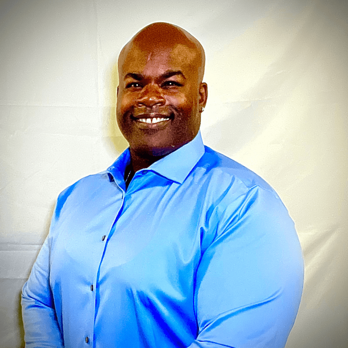 man smiling to the camera