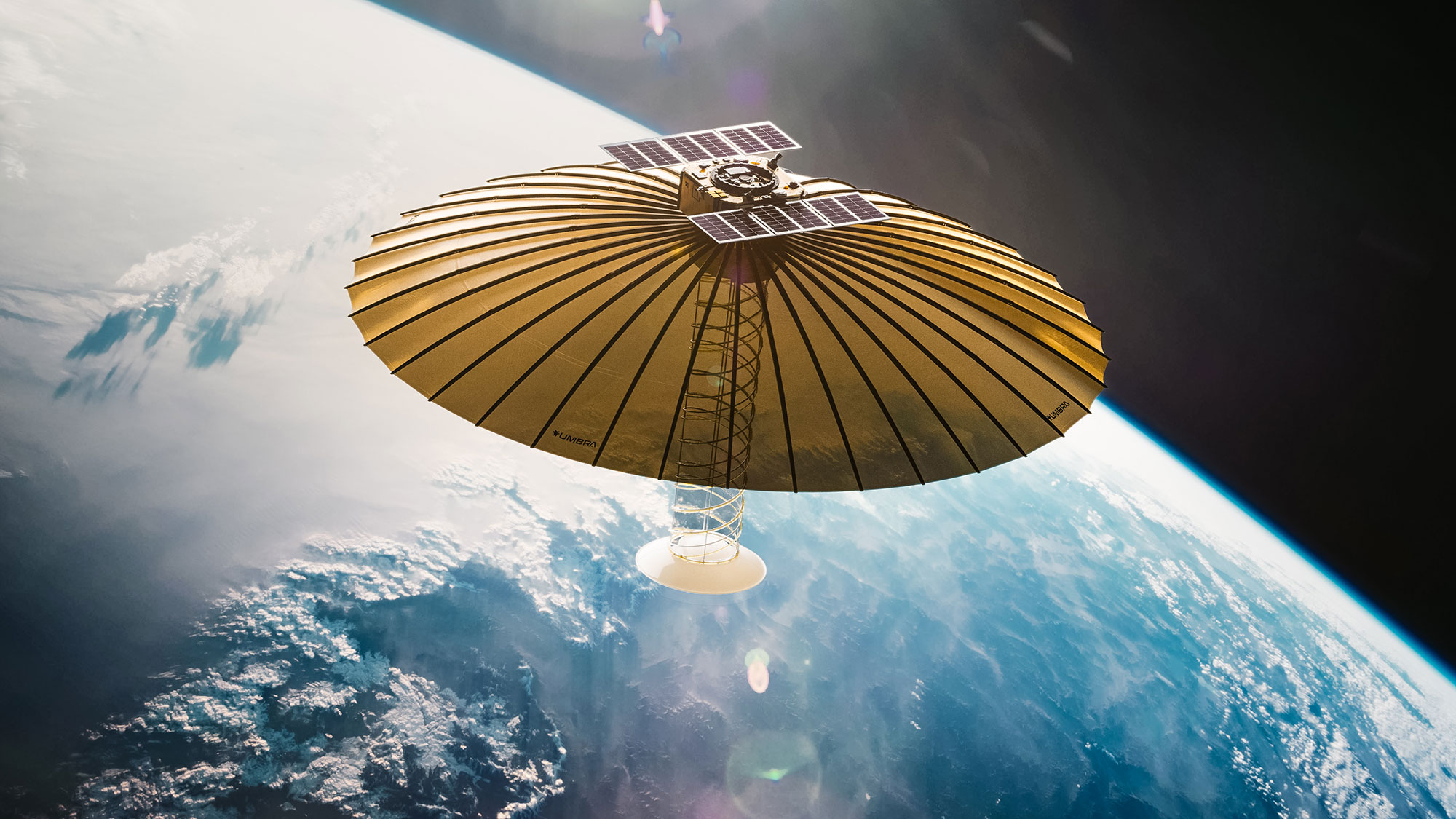 Umbra synthetic aperture radar satellite in orbit
