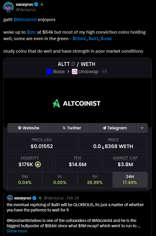 Twitter testimonial screenshot