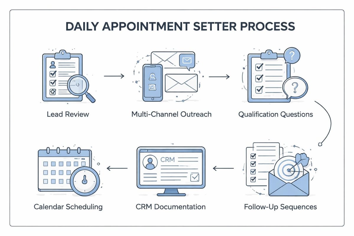Appointment setter workflow diagram