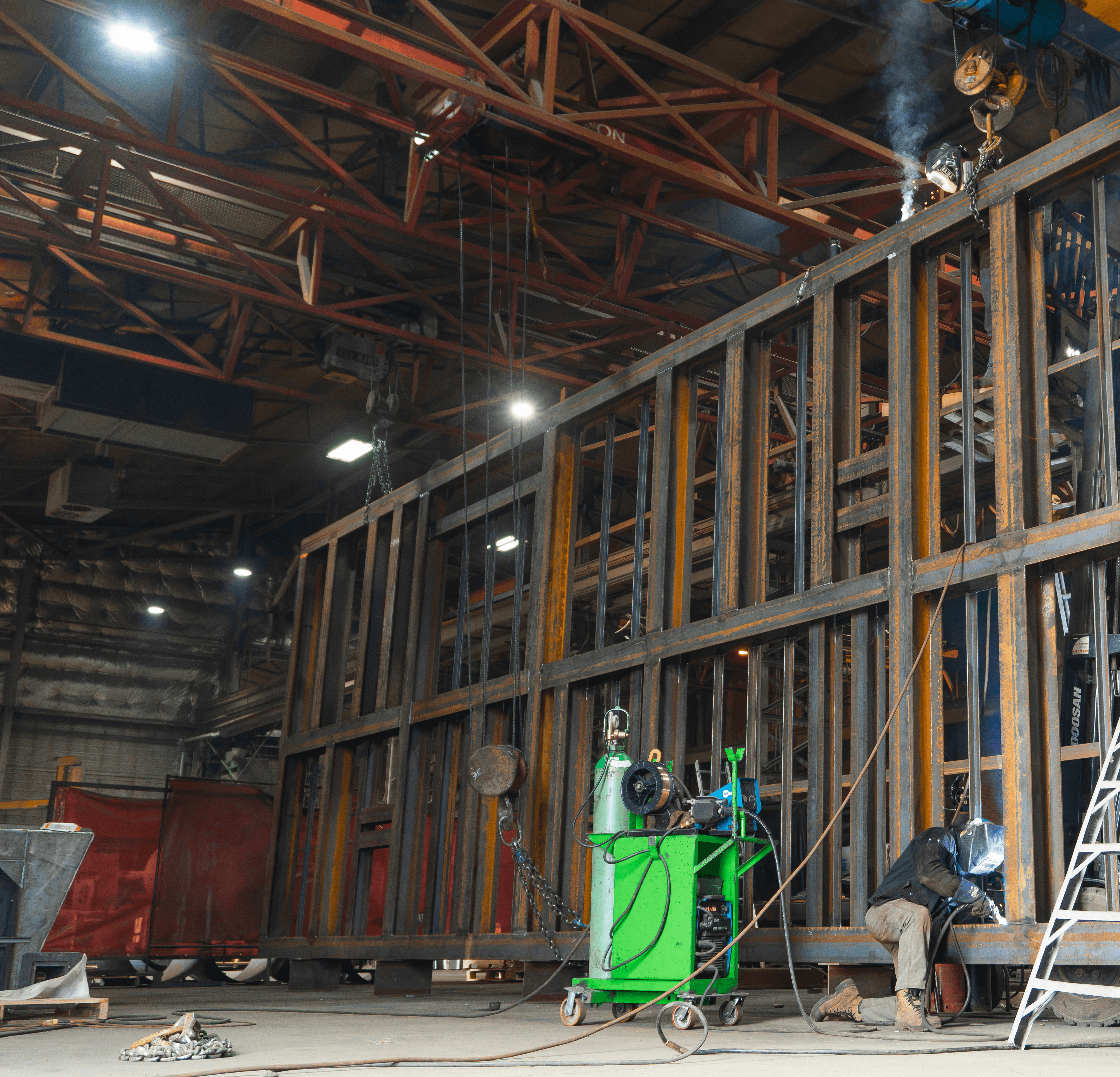 Steel fabrication work