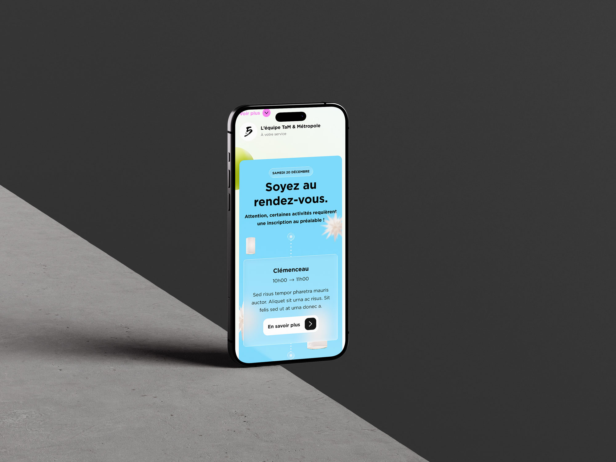 Ecran de la vidéo en motion design