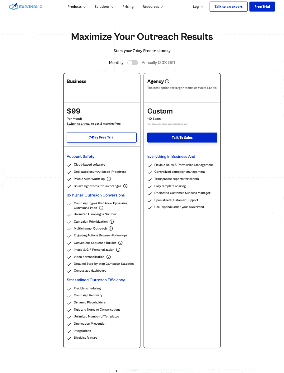 Expandi Pricing (2026)