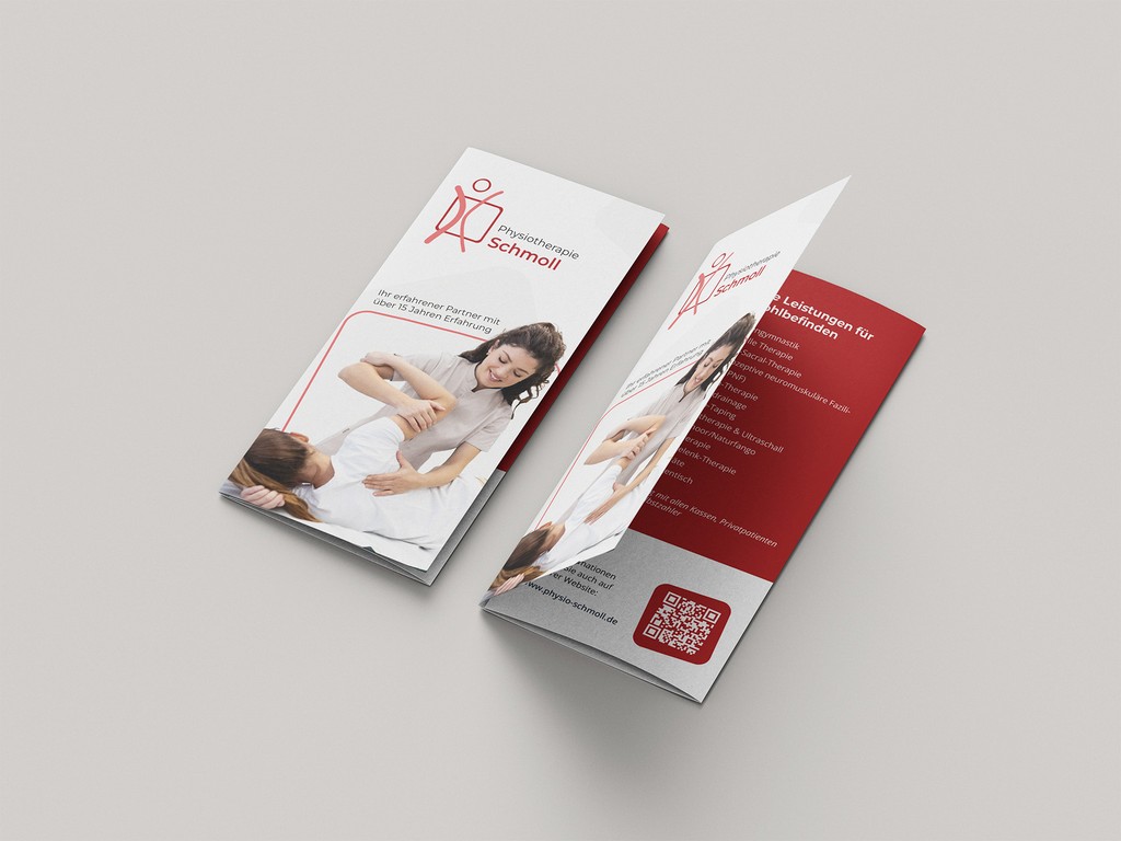 Werbeflyer der Physiotherapie Schmoll