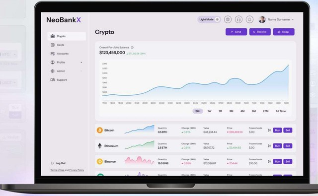 NeoBankX project by Proud Lion Studios