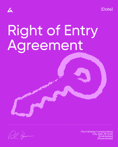Right of Entry Agreement