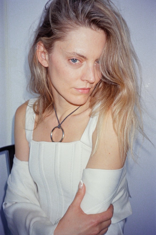 Woman with color palette