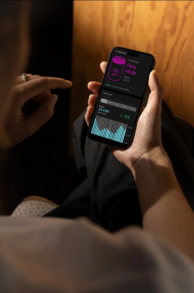 Manual control modes on the Reservoir touchscreen