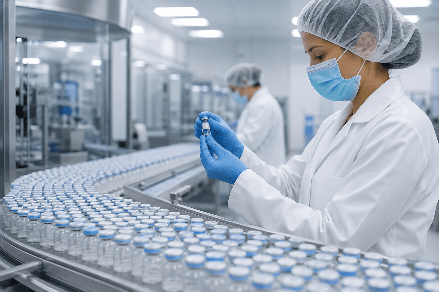 Professional laboratory research setting