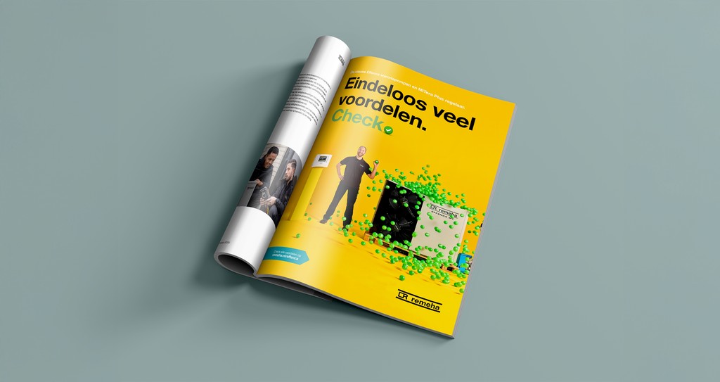 Grafisch ontwerp Remeha Effenca campagne advertentie