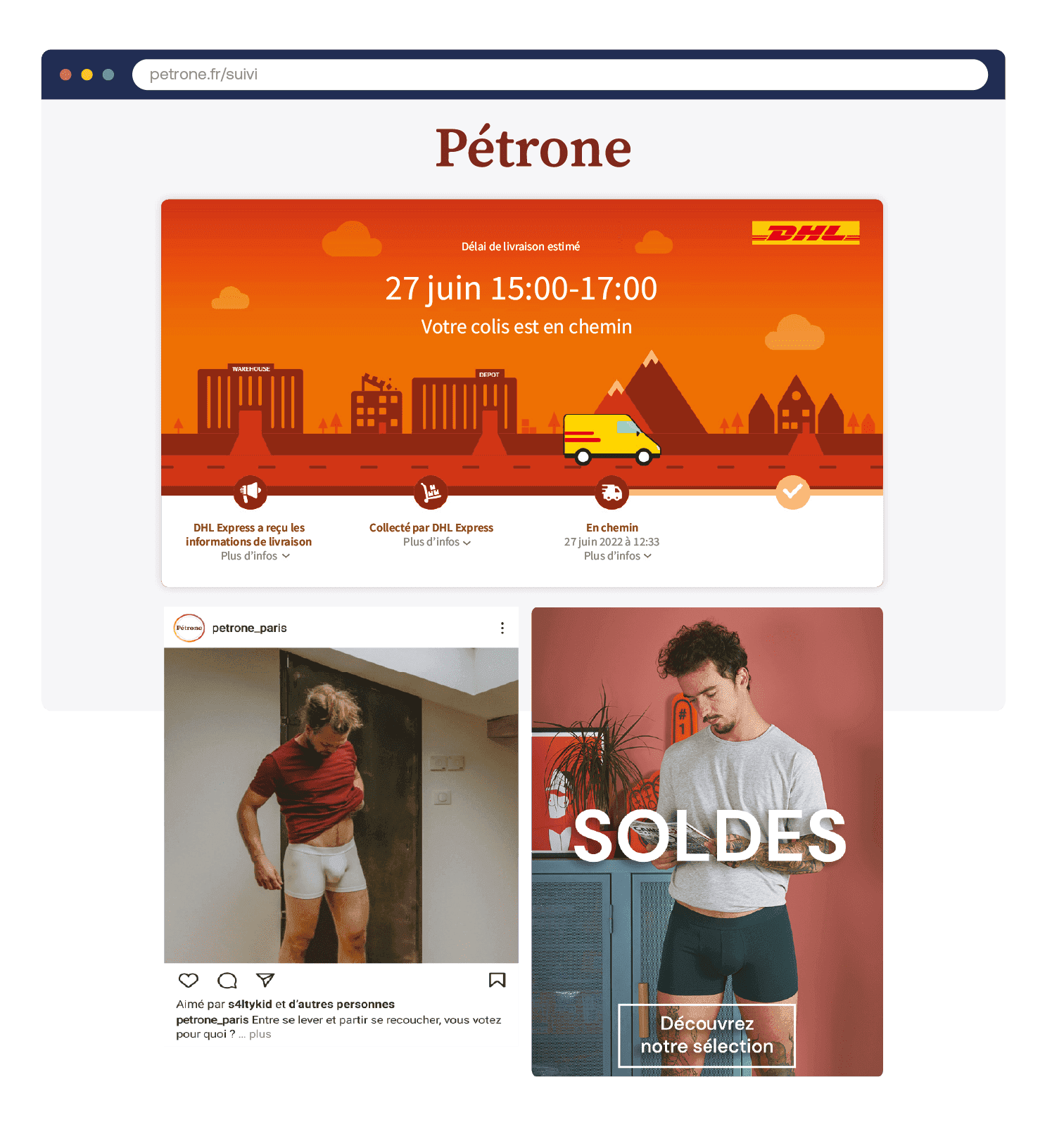 Application de suivi de colis - Page de suivi Sendcloud
