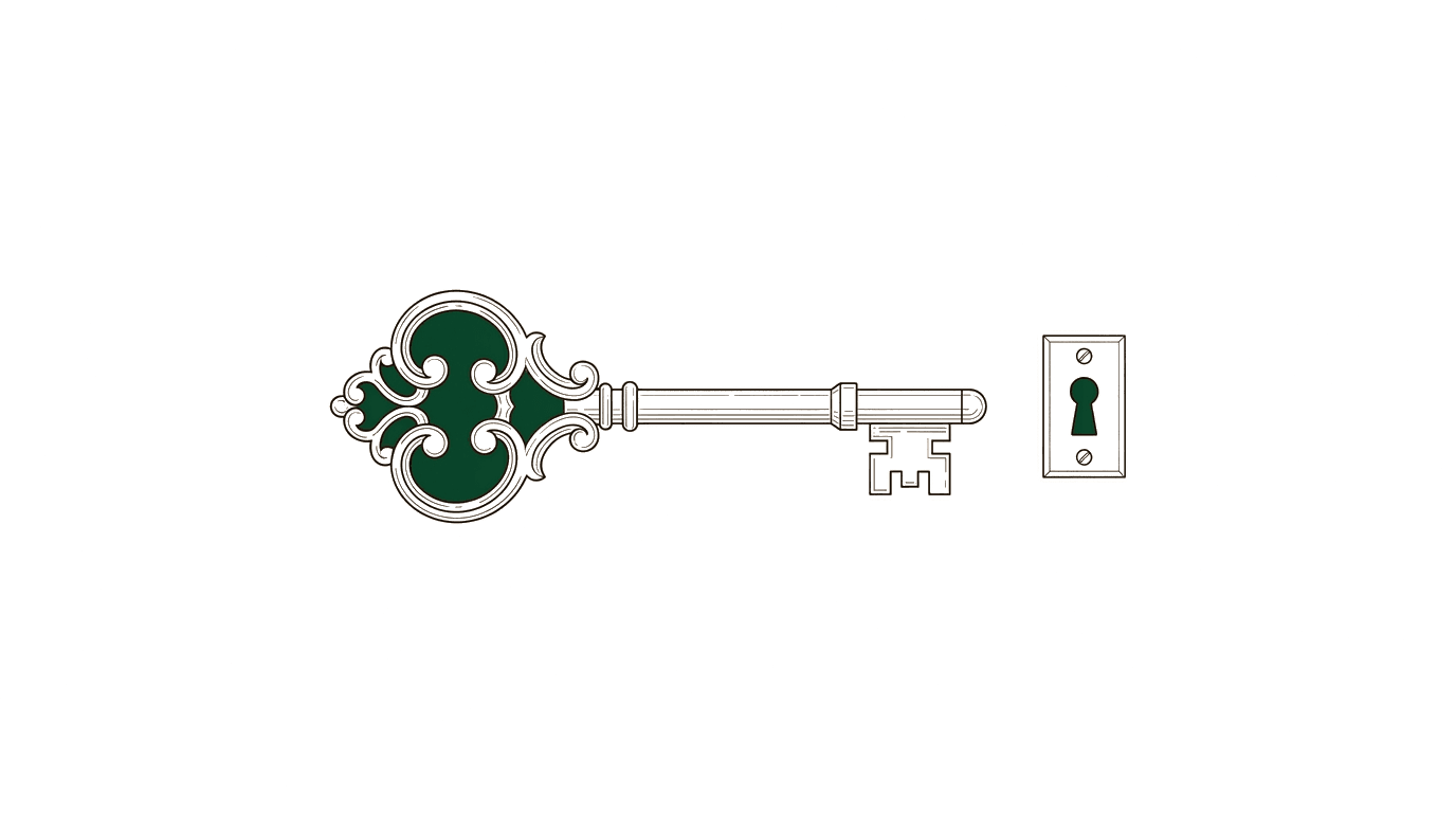 UVgO in Practice: Successfully Bidding for Supply and Service Contracts — key lock illustration