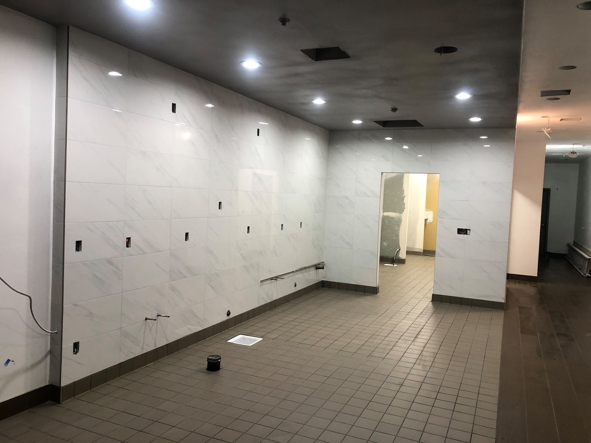 Construction progress photo of Karak Boba build-out by THP Construction