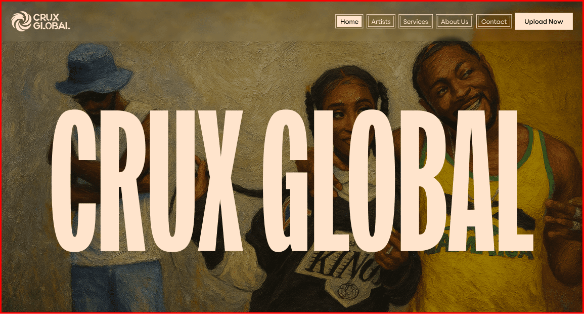 Crux global hero section