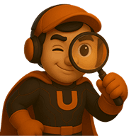 Masscort carrying magnifying glass