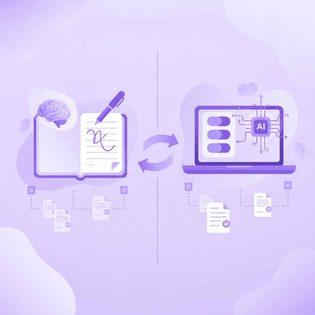 Handwritten vs typed notes comparison for memory retention