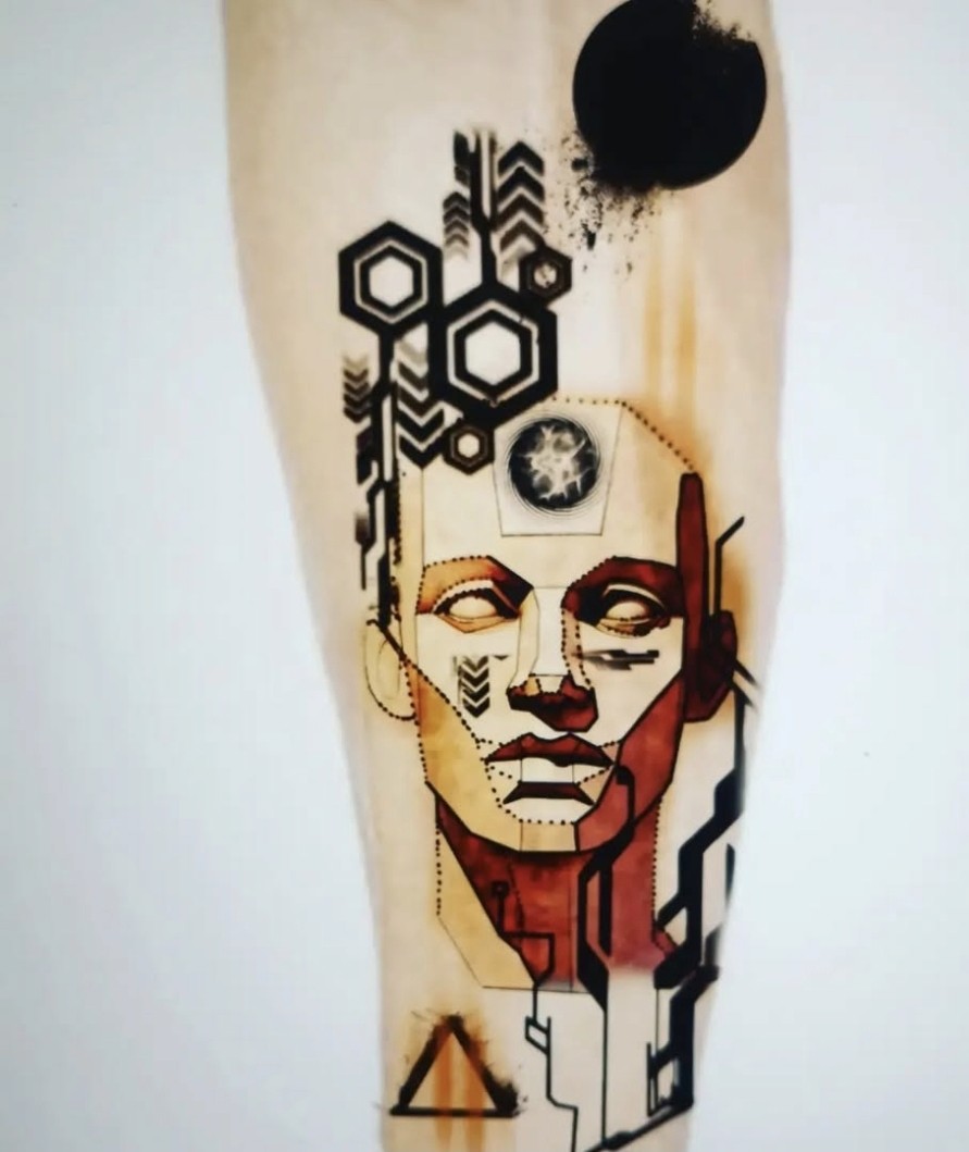 tatouage creatif couleur avant bras