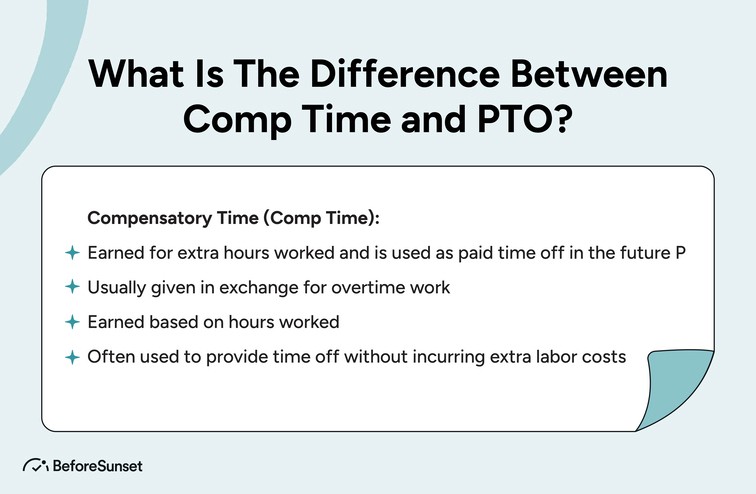 What Is The Difference Between Comp Time and PTO?