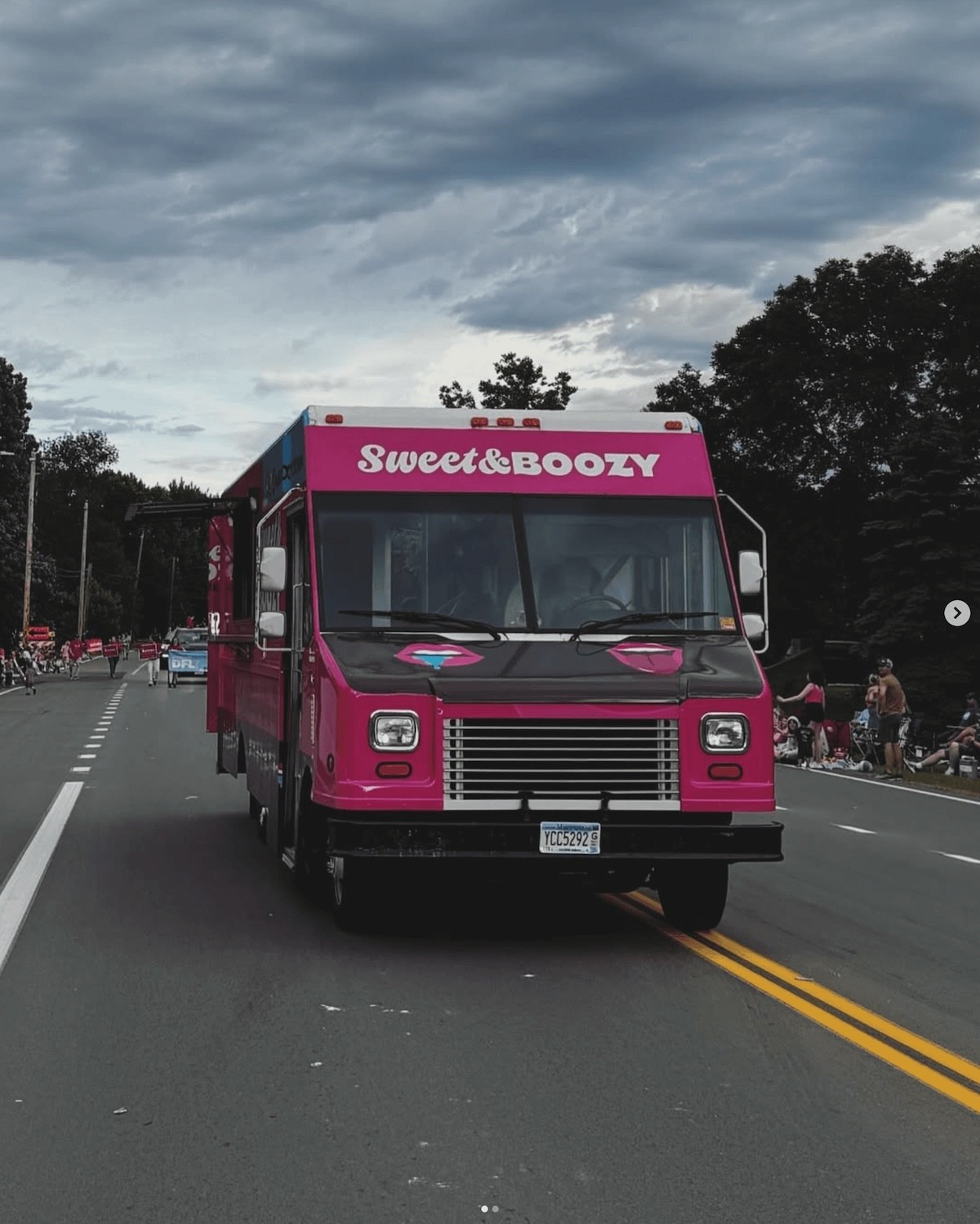 Sweet & Boozy ice cream ice cream truck wrap front