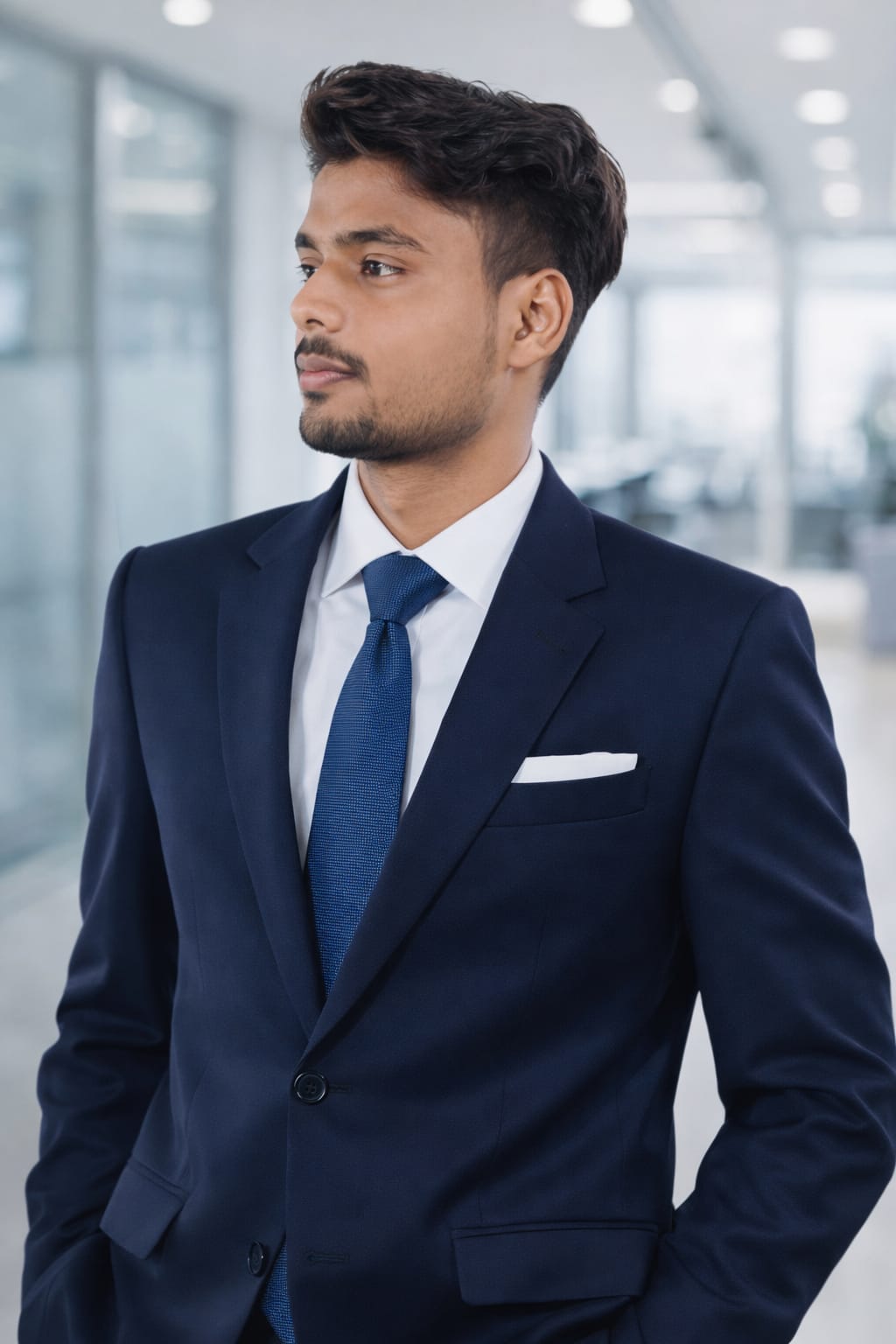 Team member standing