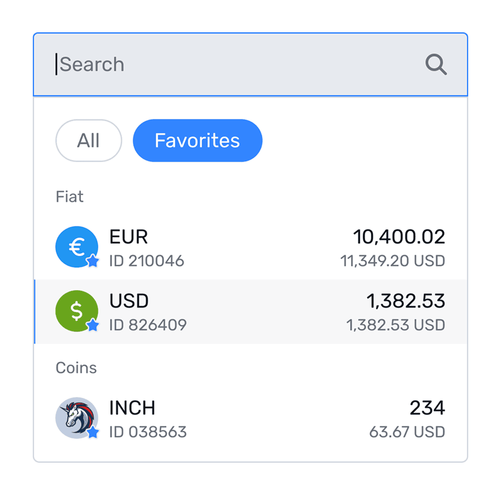 Customisable Deposit Options