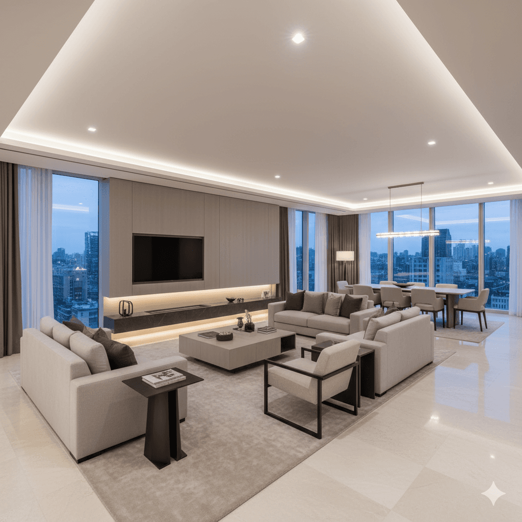 spacious, modern apartment layouts and interiors at M3M International City, Manesar, Gurgaon